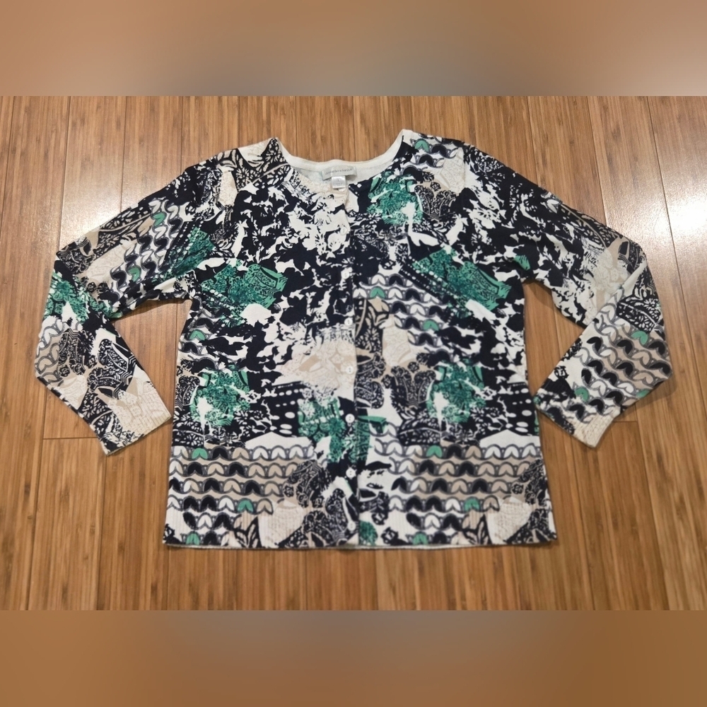 Christopher & Banks Multicolor Patterned Long Sleeve Top